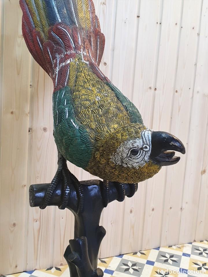 Arte: ESCULTURA LORO DE BRONCE - Foto 1