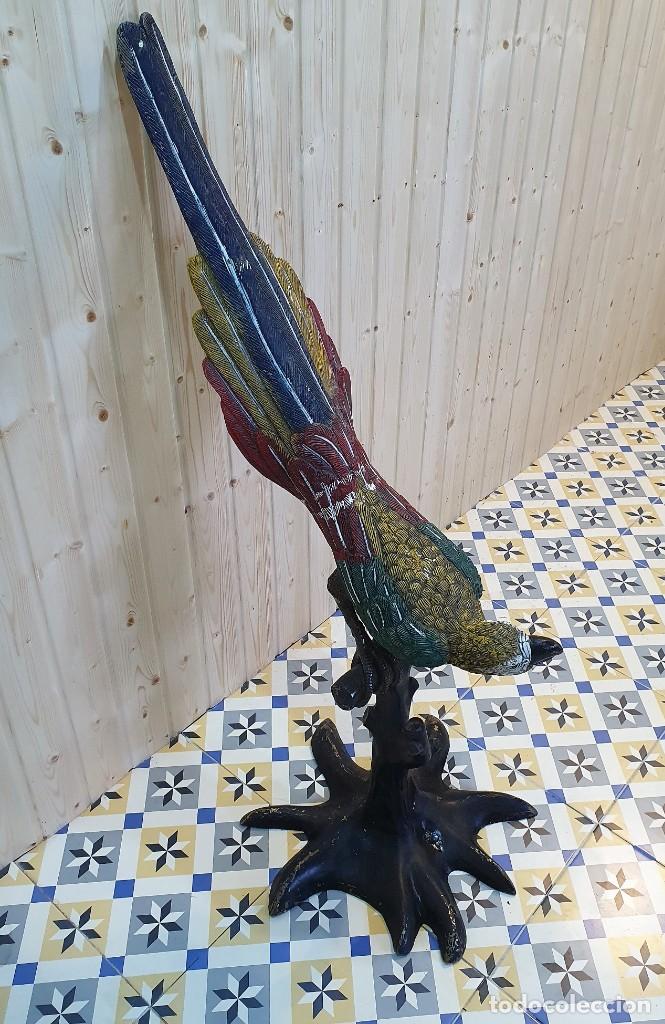 Arte: ESCULTURA LORO DE BRONCE - Foto 6