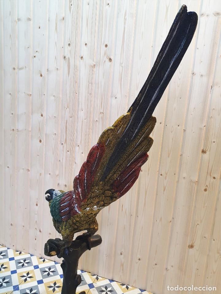 Arte: ESCULTURA LORO DE BRONCE - Foto 8