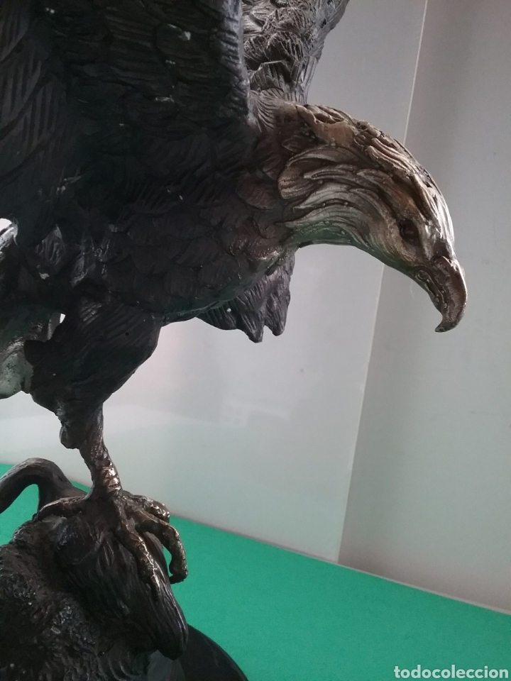 escultura de águila cazando en bronce. jules mo - Buy Antique bronze  sculptures on todocoleccion