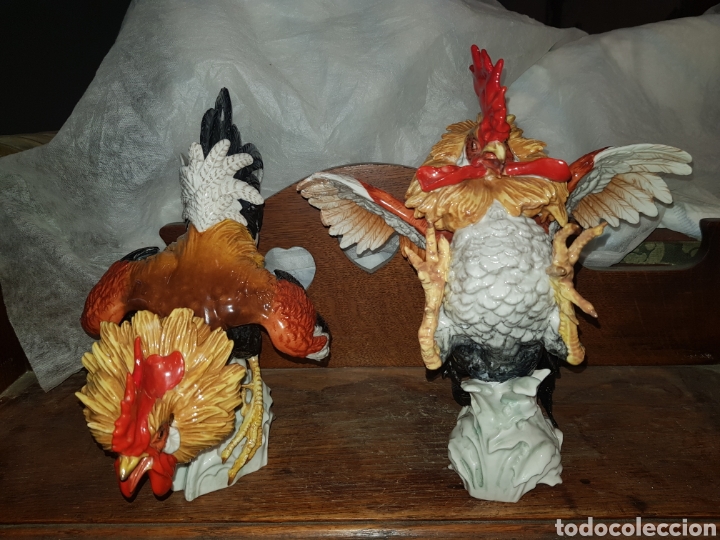 Arte: Gallos de ALGORA, tama&ntilde;o mediano. - Foto 1