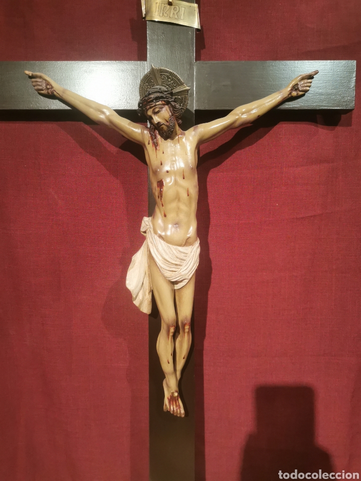 Arte: Crucificado madera Antiguo