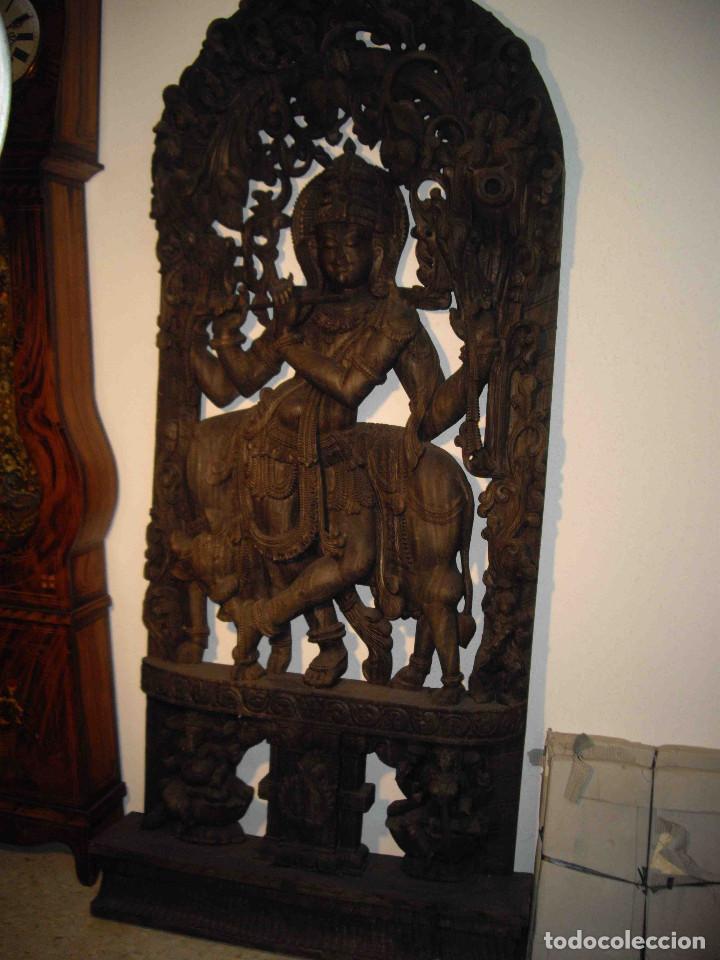 Arte: FIGURA TALLA MADERA DIOSA - Foto 1