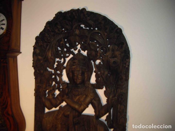 Arte: FIGURA TALLA MADERA DIOSA - Foto 2