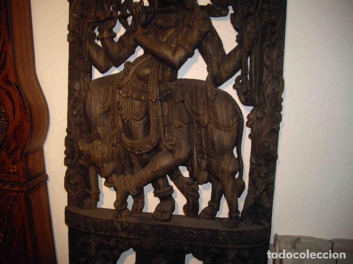 Arte: FIGURA TALLA MADERA DIOSA - Foto 3