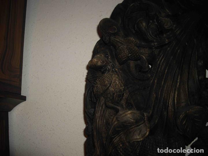 Arte: FIGURA TALLA MADERA DIOSA - Foto 14