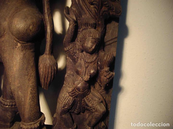 Arte: FIGURA TALLA MADERA DIOSA - Foto 19