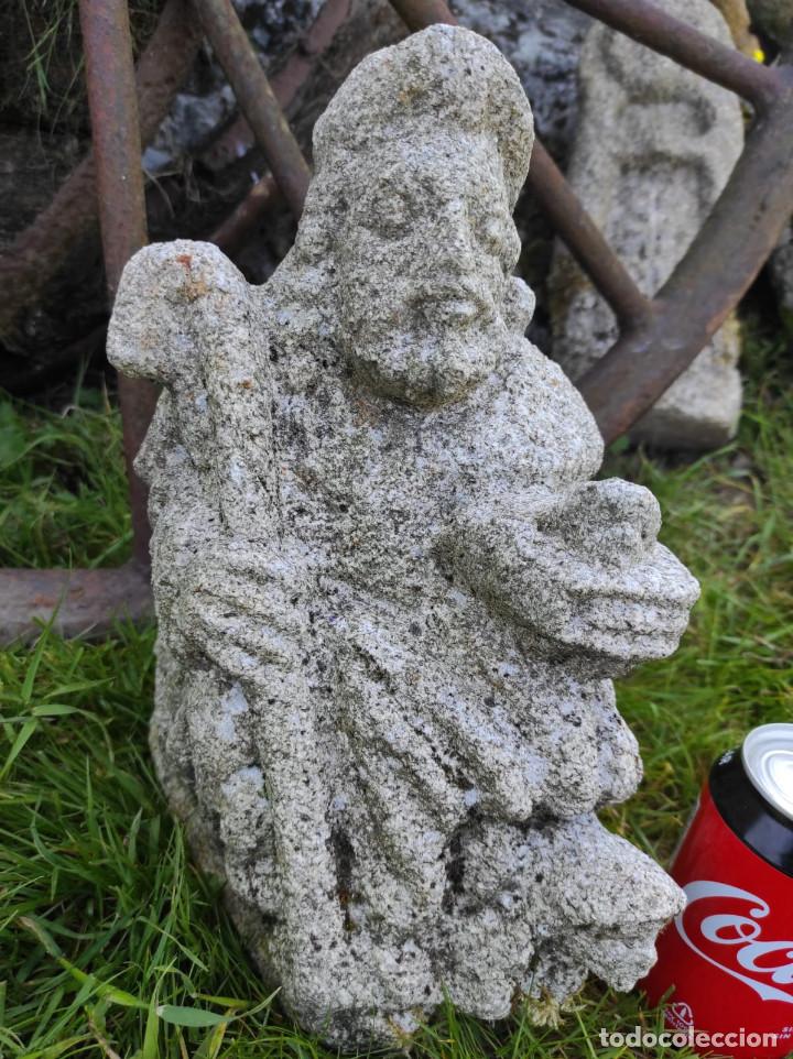 Arte: Figura piedra anciano curandero con bastón || jrsanchezantiques - Foto 3 - 266724868