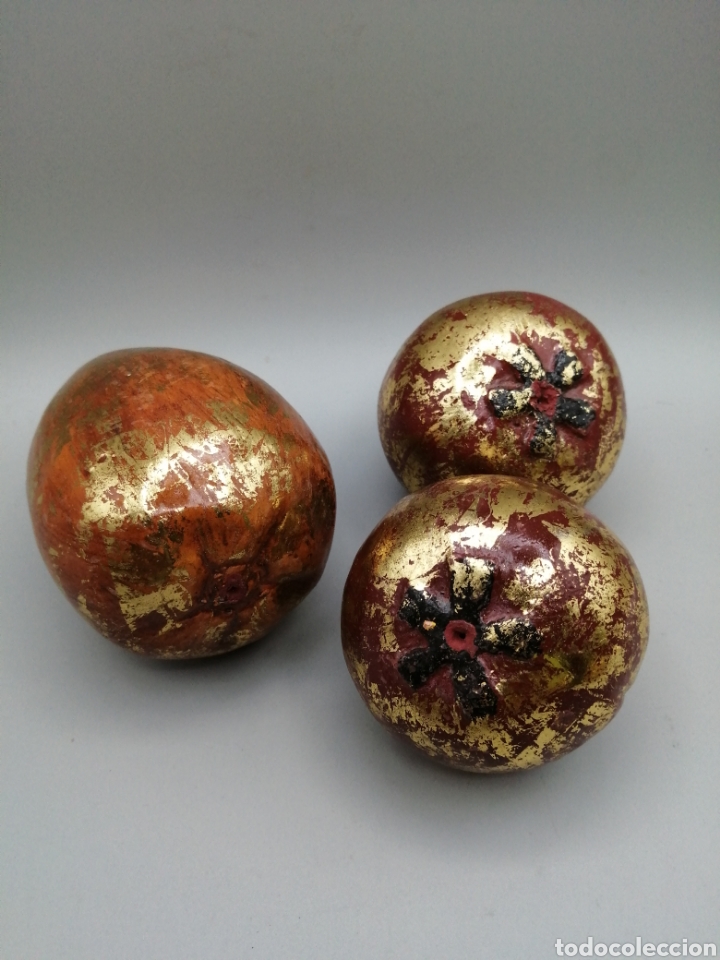 Arte: Bodeg&oacute;n. Frutas, madera tallada y policromada - Foto 12