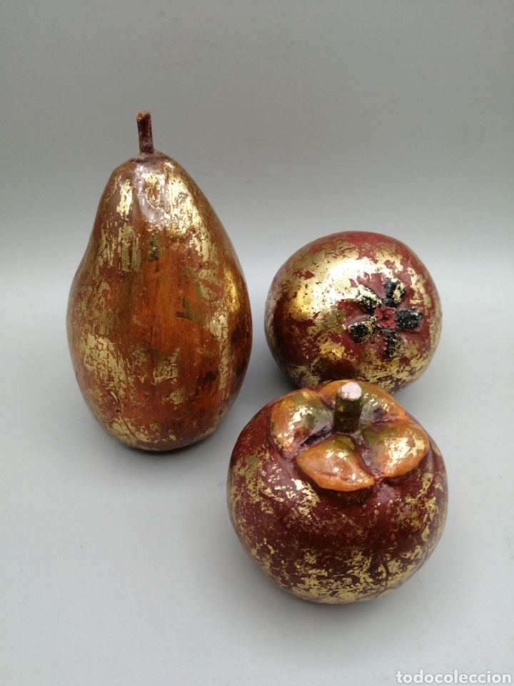 Arte: Bodeg&oacute;n. Frutas, madera tallada y policromada - Foto 13