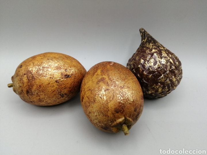 Arte: Bodeg&oacute;n. Frutas, madera tallada y policromada - Foto 15