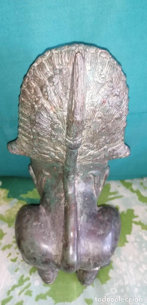 Arte: ANTIGUO LE&Oacute;N BIRMANO EN BRONCE - Foto 7