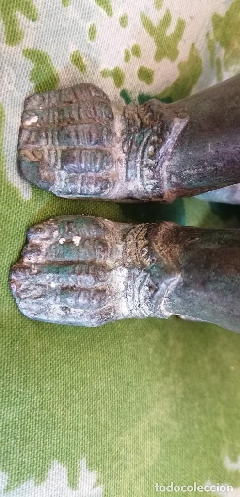 Arte: ANTIGUO LE&Oacute;N BIRMANO EN BRONCE - Foto 11