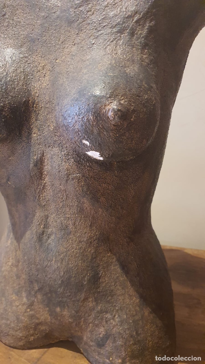 Arte: Bonito escultura en barro de un busto de mujer - Foto 2 - 277566558