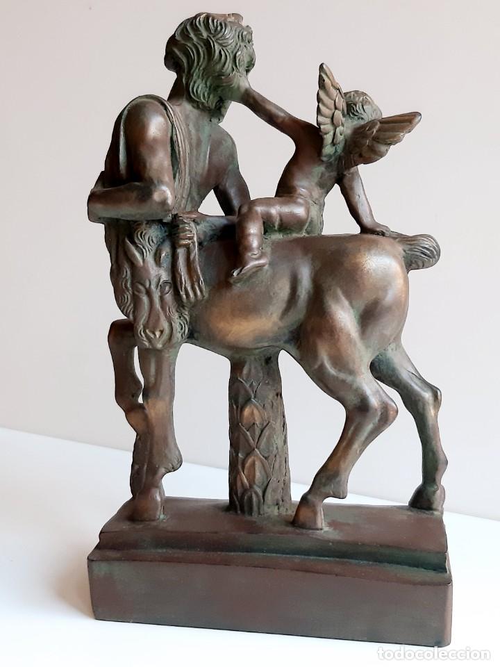 Arte: EXCLUSIVA FIGURA Cupido en centauro. Bronce. 23x14x5cm - Foto 4 - 278798638