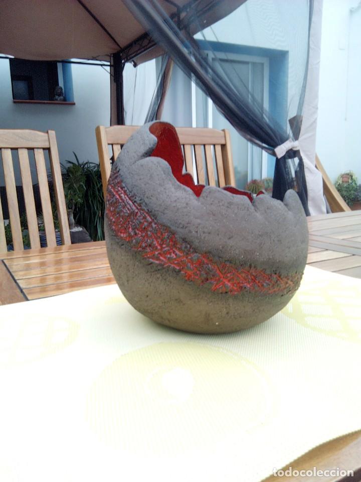 Arte: Pieza huevo de ceramica de gres - Foto 5