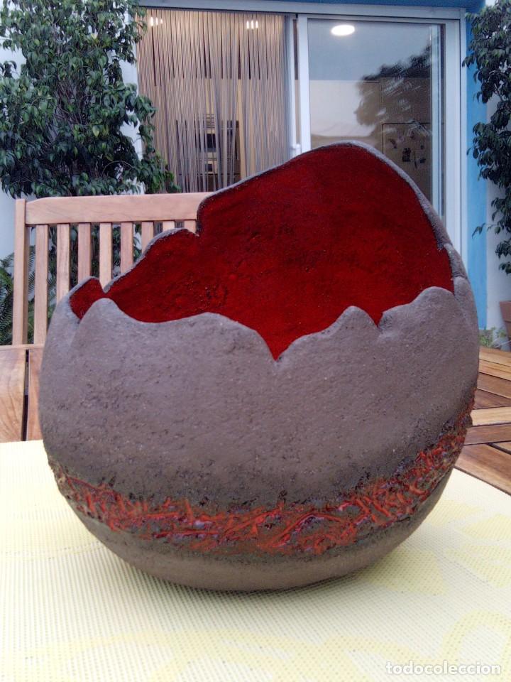 Arte: Pieza huevo de ceramica de gres - Foto 6