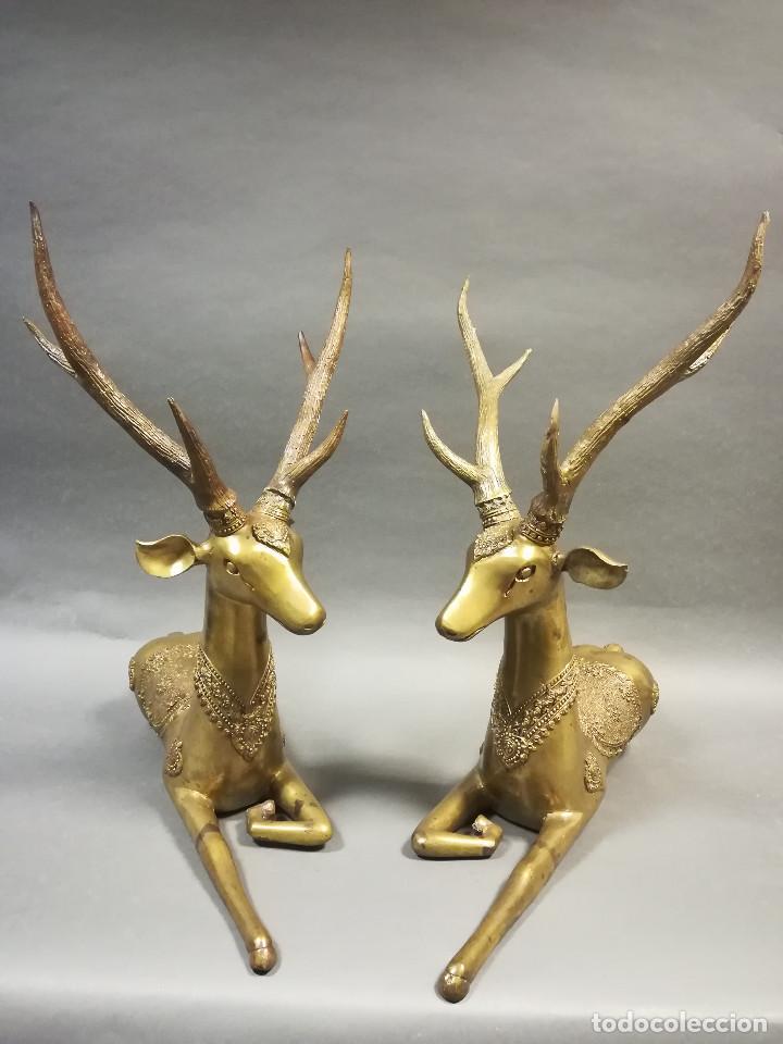 Arte: FIGURA DE CIERVO DE BRONCE - Foto 3
