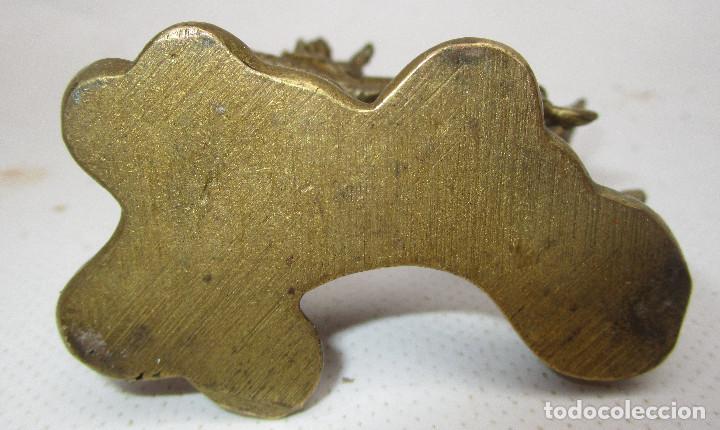 Arte: Perro dragon Foo en bronce al oro circa 1900 - Foto 3