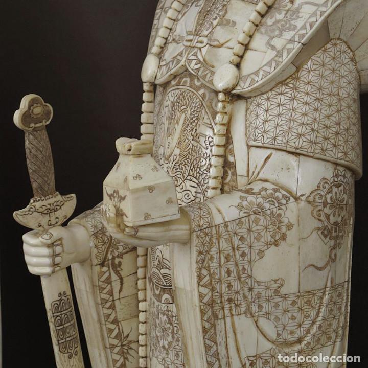 Arte: Figura de hueso Emperador & Emperatriz de pie 112cm con peana - Foto 3 - 289778948