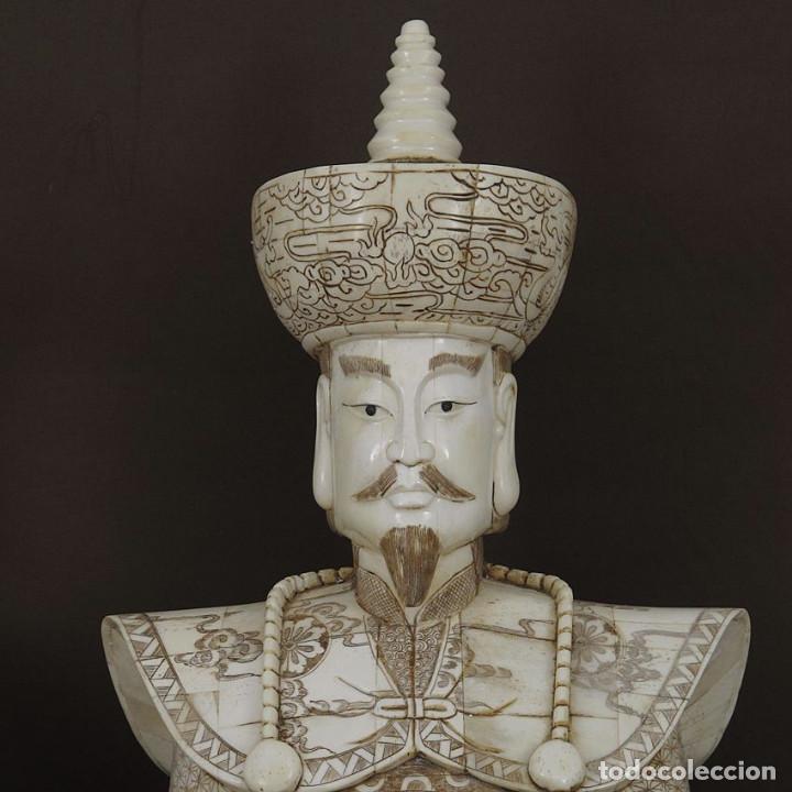 Arte: Figura de hueso Emperador & Emperatriz de pie 112cm con peana - Foto 5 - 289778948