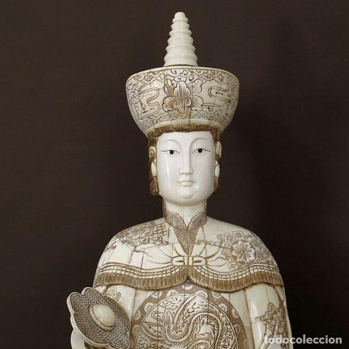 Arte: Figura de hueso Emperador & Emperatriz de pie 112cm con peana - Foto 6 - 289778948