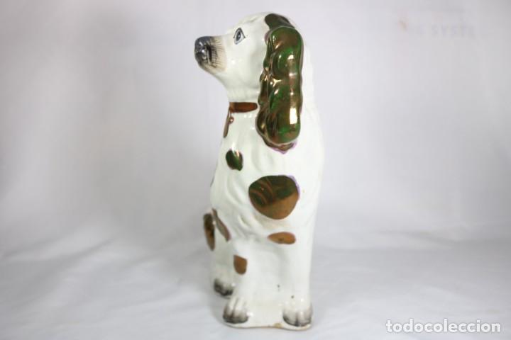 Arte: Perro original Staffordshire antiguo - S XIX - Fabricado en Inglaterra - Gran tamaño - Foto 2 - 295365718