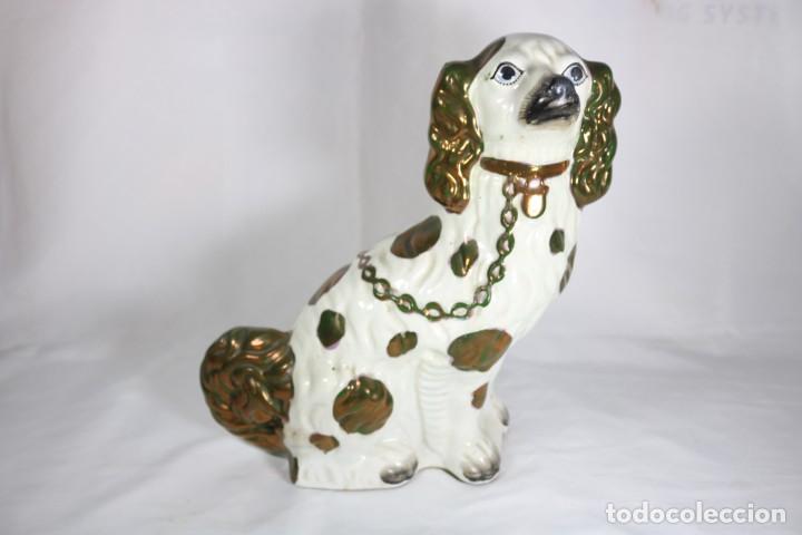 Arte: Perro original Staffordshire antiguo - S XIX - Fabricado en Inglaterra - Gran tamaño - Foto 5 - 295365718