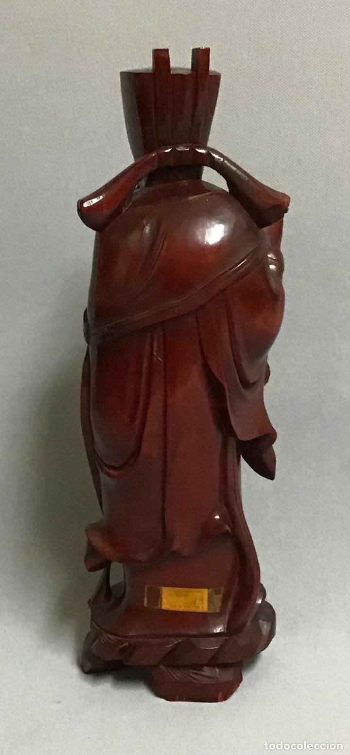 Arte: SABIO CHINO DE MADERA - Foto 2