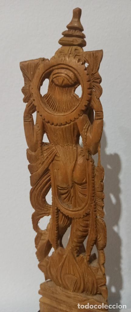 Arte: Espectacular lote 4 esculturas en Marmol, bronce y madera sandalo Budistas, Shiva y Ghanesa - Foto 7 - 303480703
