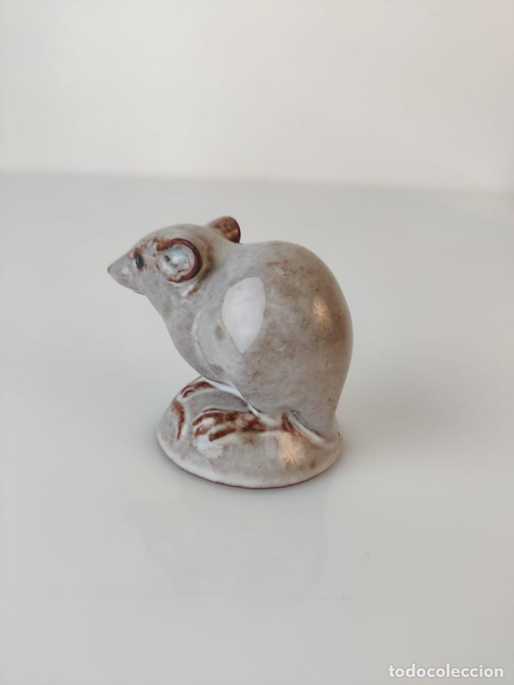 Arte: Escultura de ratón en terracota vidriada - Foto 3 - 303590478