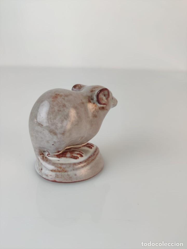 Arte: Escultura de ratón en terracota vidriada - Foto 5 - 303590478