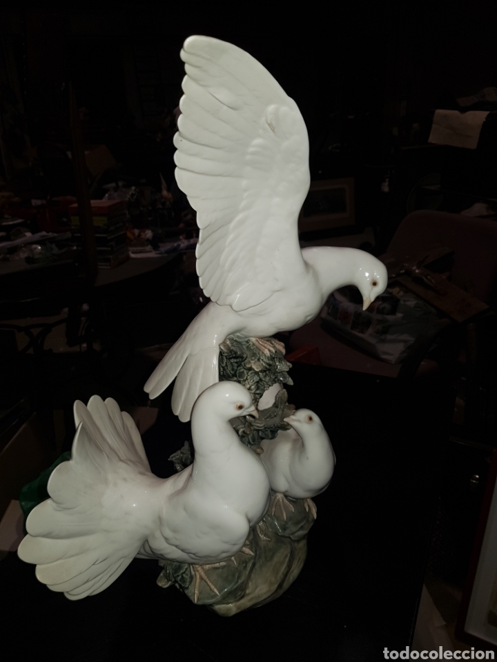 Arte: Palomas de LLADRO, impecables con peana original - Foto 2