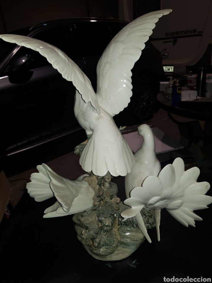 Arte: Palomas de LLADRO, impecables con peana original - Foto 4