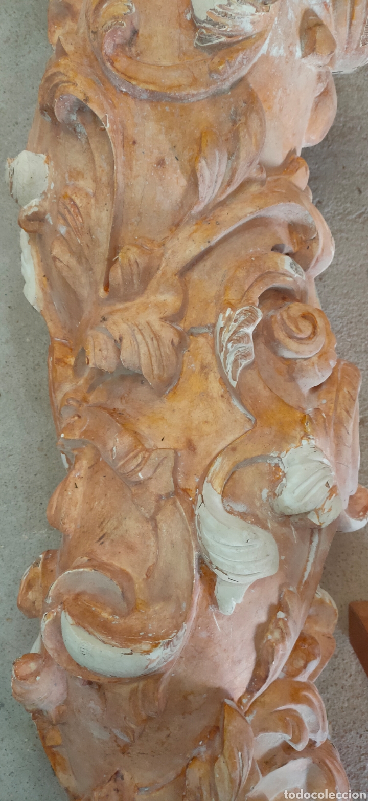 Arte: Columna barroca tallada - Foto 3