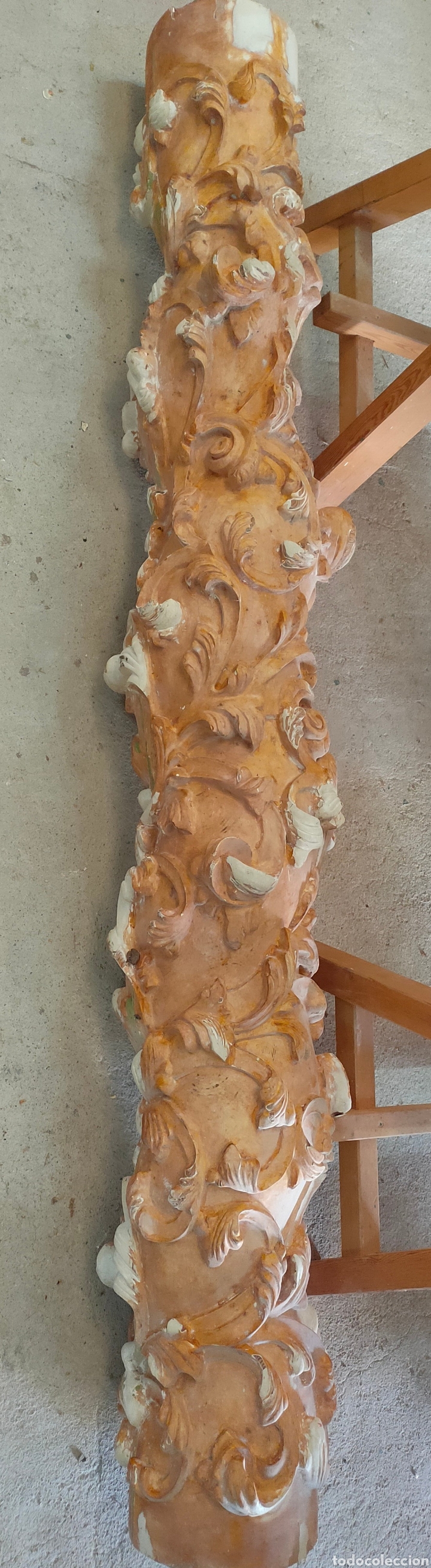 Arte: Columna barroca tallada - Foto 1