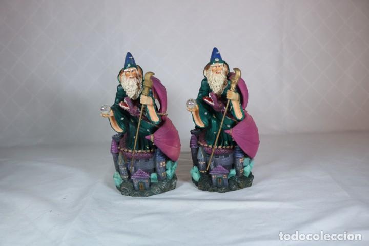 pareja de magos montando a un dragón de resina - Buy Antique resin  sculptures at todocoleccion - 310395663