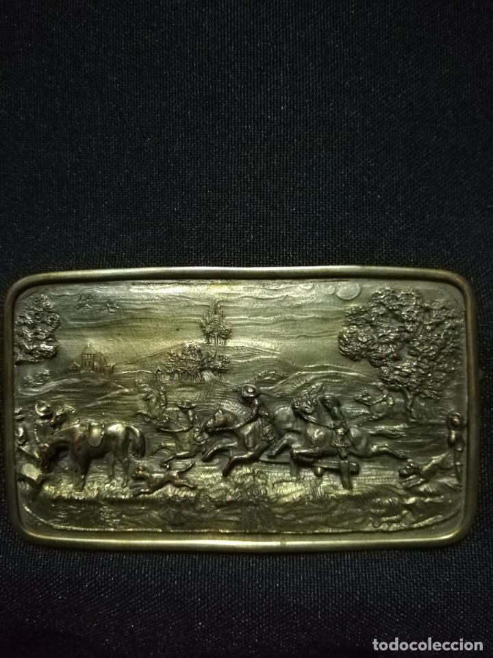 Arte: PLACA DE BRONCE S. XIX - Foto 1