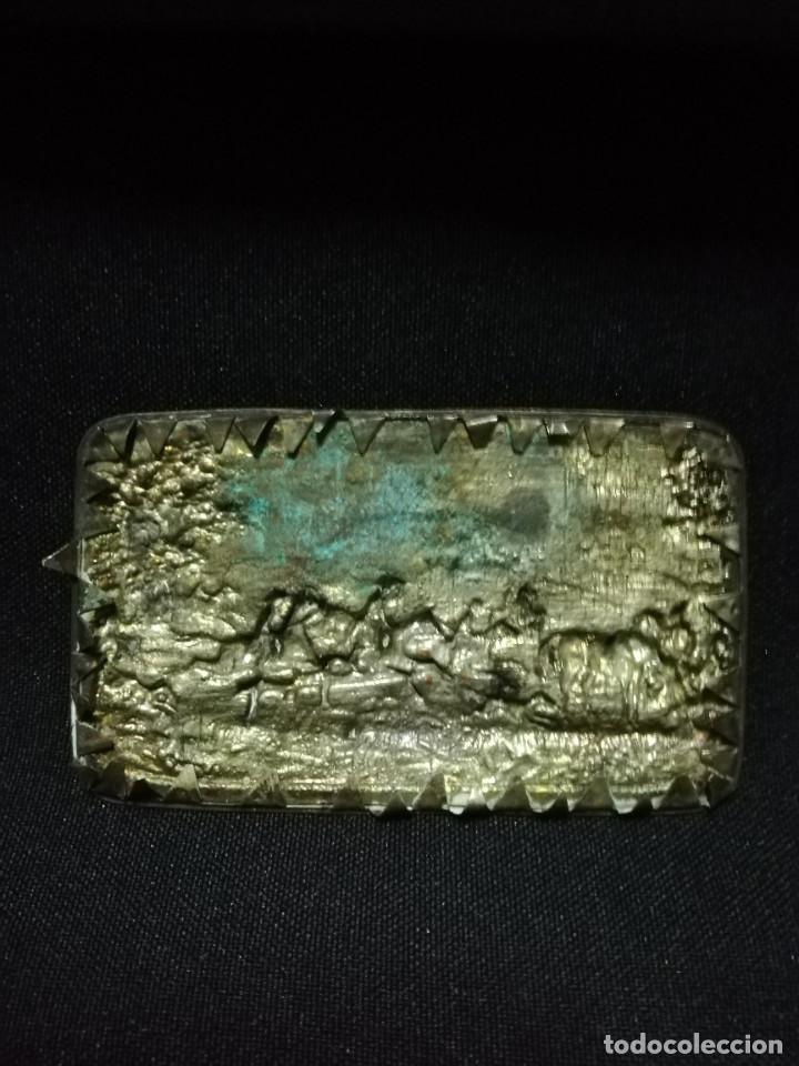 Arte: PLACA DE BRONCE S. XIX - Foto 3