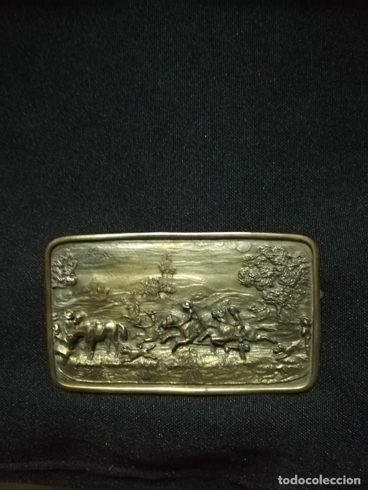 Arte: PLACA DE BRONCE S. XIX - Foto 4