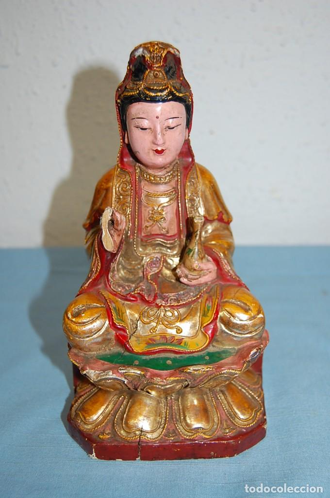 Arte: BUDA EN MADERA S. XIX - Foto 1