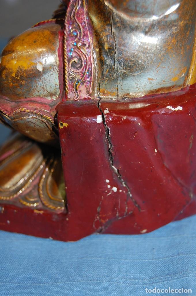 Arte: BUDA EN MADERA S. XIX - Foto 9