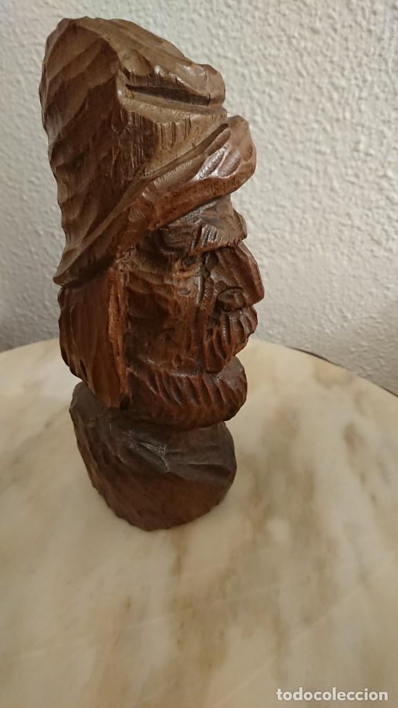 Arte: BUSTO DE MADERA TALLADA - Foto 1