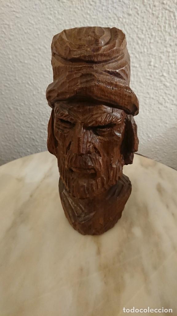 Arte: BUSTO DE MADERA TALLADA - Foto 2