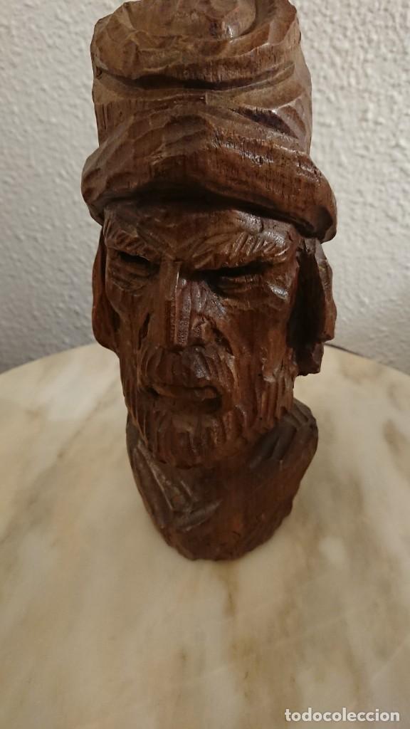 Arte: BUSTO DE MADERA TALLADA - Foto 3