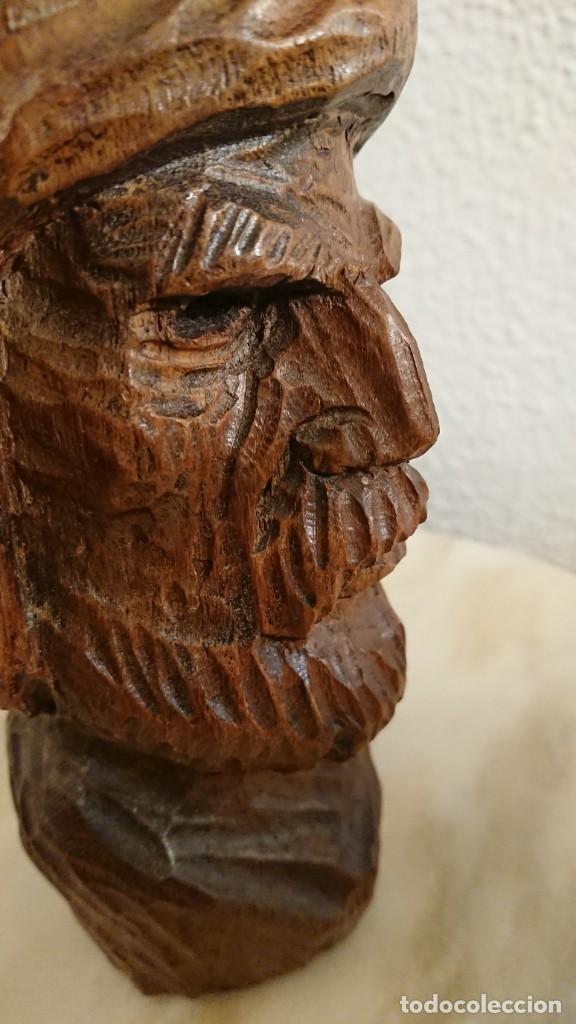 Arte: BUSTO DE MADERA TALLADA - Foto 4