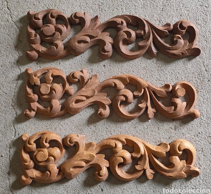 Arte: 3 Adornos de madera - Foto 1