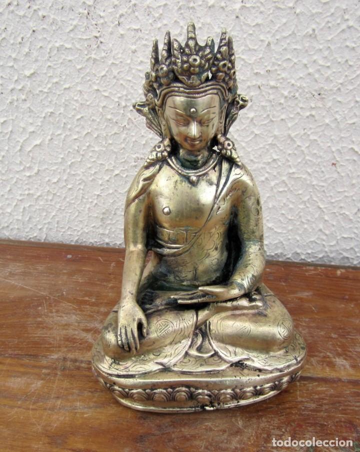 Arte: Buda oriental de bronce - Foto 2