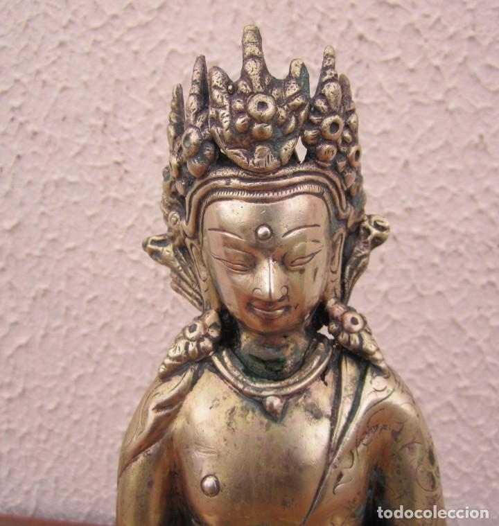 Arte: Buda oriental de bronce - Foto 4