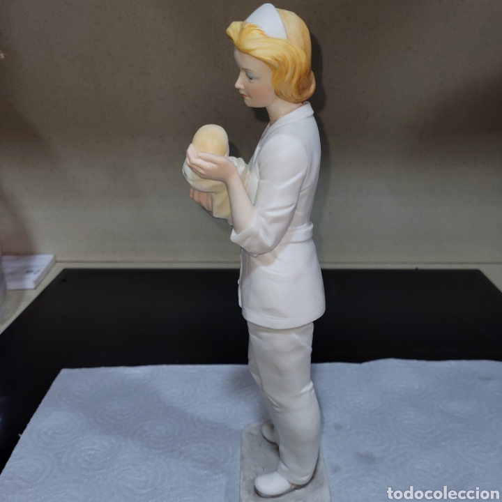 Arte: Comadrona con bebe de ALGORA, impecable - Foto 2